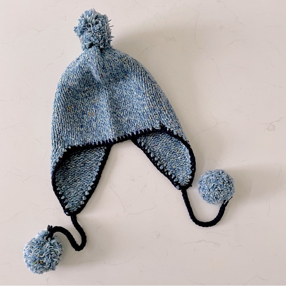 J.CREW Pom Pom Earflap Beanie - Picture 1 of 4